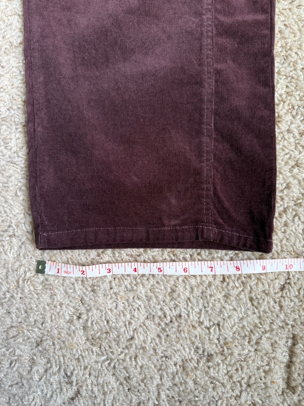 Democracy “Ab” Solution Women’s Corduroy Straight Pants in Burgundy | NWT - Picture 6 of 10